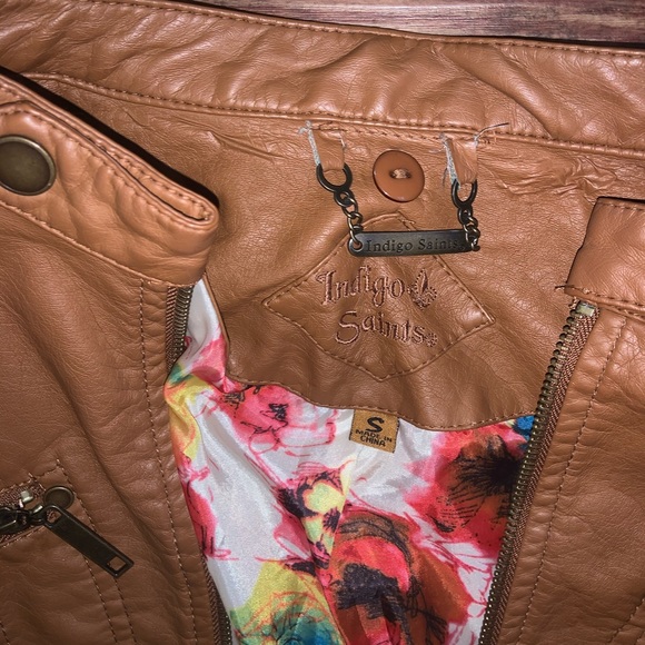 Brown Leather Jacket - Picture 4 of 4